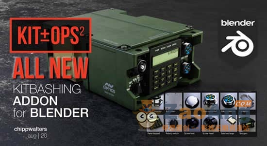Kit Ops 2 Pro: Asset / Kitbashing Addon|Blender快速创建和简化硬表面模型 + 使用教程